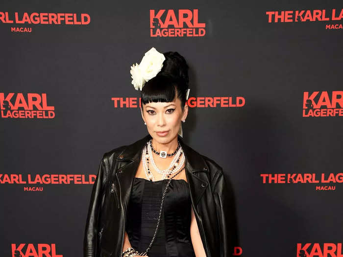 Christine Chiu swapped her red Met Gala look for an all-black after-party outfit.