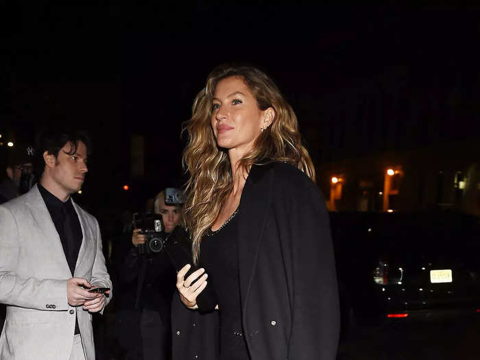 Gisele Bündchen wore all black after the 2023 Met Gala.